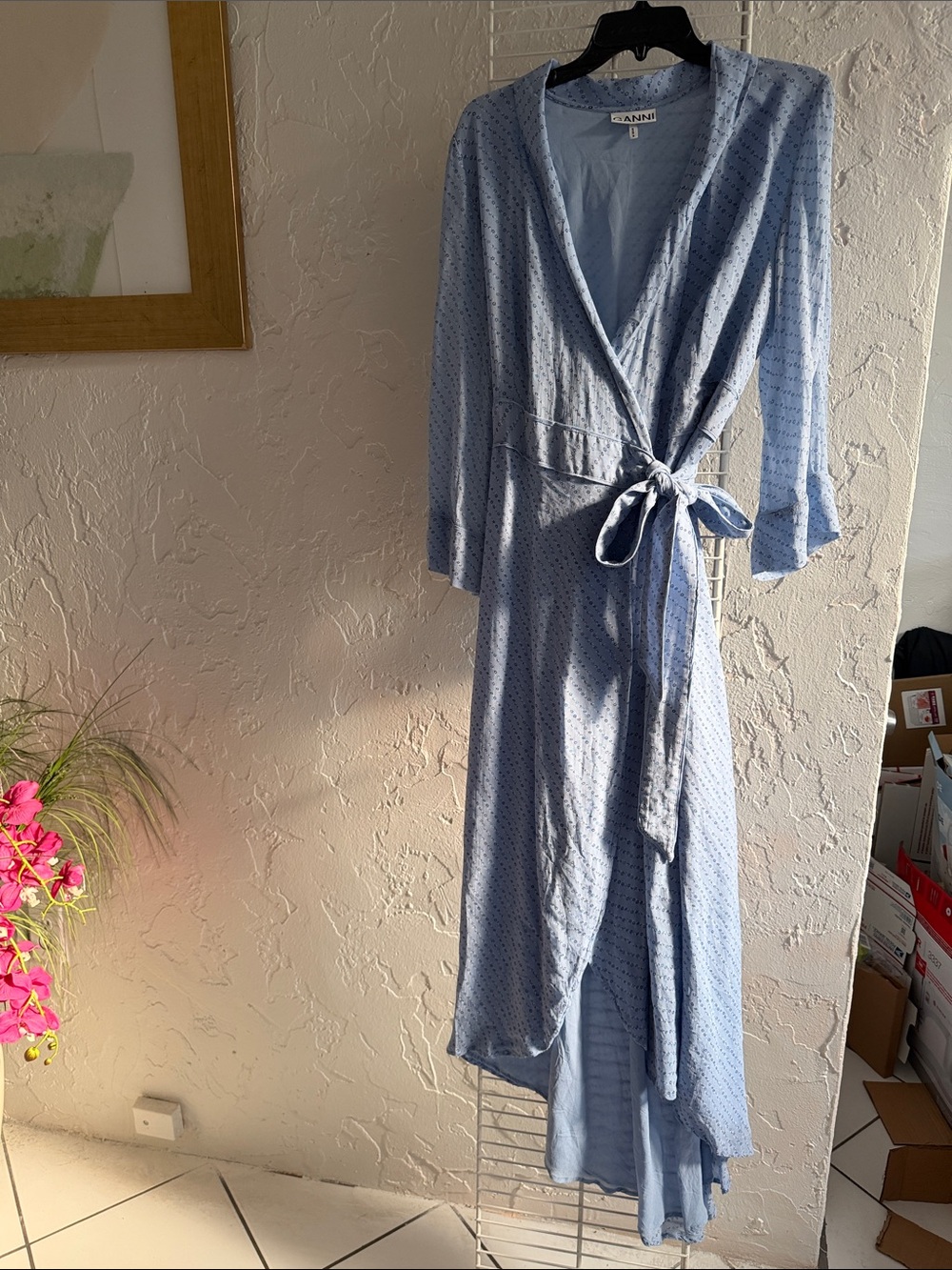 Ganni wrap dress